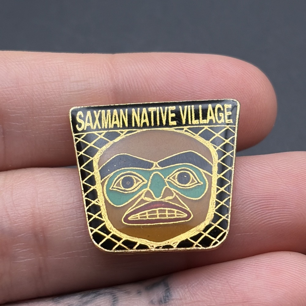 Saxman Native‎ Village Lapel Hat Pin